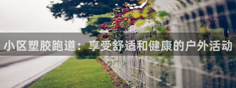 谈球吧体育app下载中心官网手机版：小区塑胶跑道：享受舒适和健康的户外活动