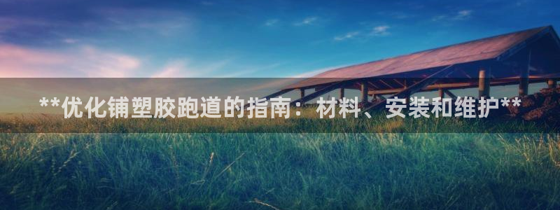 谈球吧在线登录免费观看：**优化铺塑胶跑道的指南：材料、安装和维护**