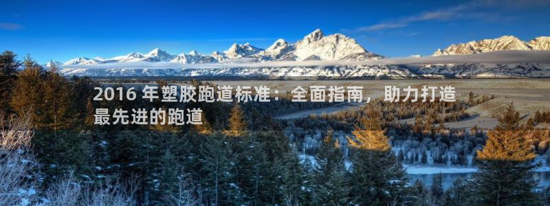 谈球吧tvt：2016 年塑胶跑道标准：全面指南，助力打造
最先进的跑道