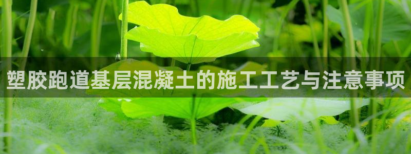 谈球吧平台app下载网址：塑胶跑道基层混凝土的施工工艺与注意事项