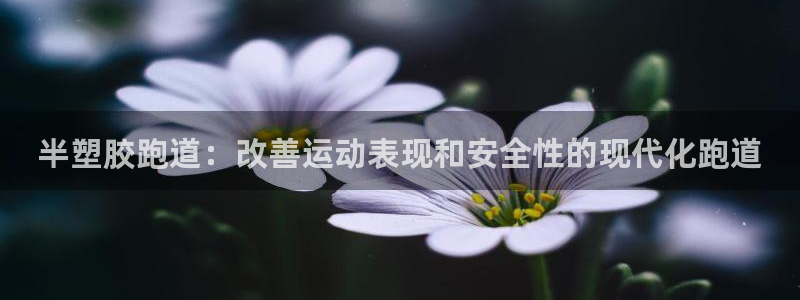 谈球吧在线登陆：半塑胶跑道：改善运动表现和安全性的现代化跑道
