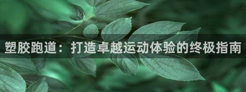 谈球吧体育赛事：塑胶跑道：打造卓越运动体验的终极指南