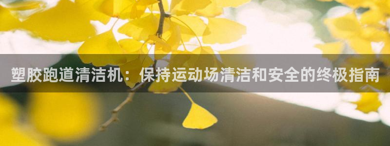 谈球吧平台正规吗：塑胶跑道清洁机：保持运动场清洁和安全的终极指南
