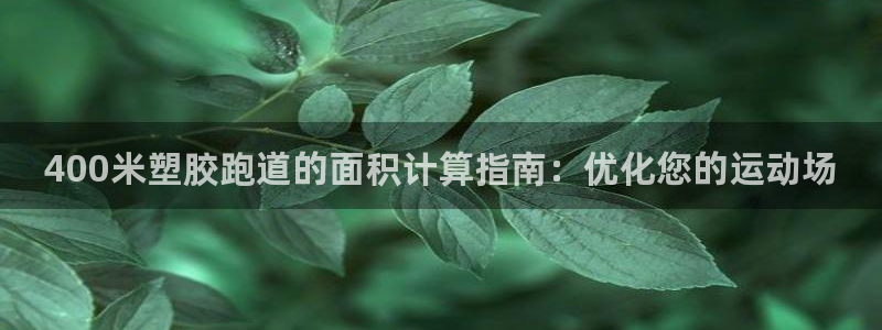 谈球吧app官网下载安卓：400米塑胶跑道的面积计算