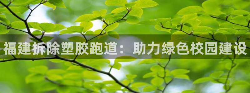 谈球吧平台正规吗可信吗知乎：福建拆除塑胶跑道：助力绿