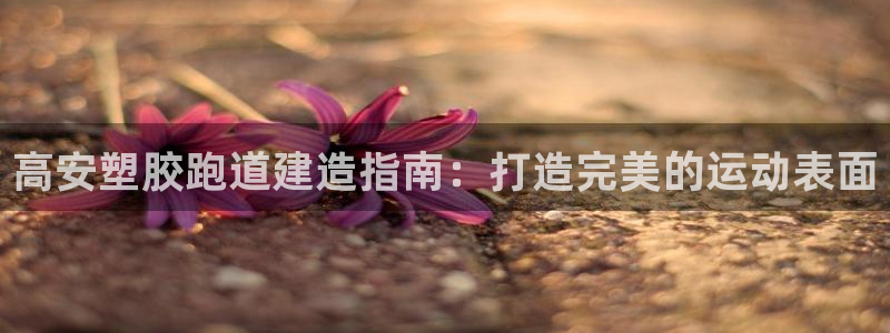 谈球吧是正规平台吗：高安塑胶跑道建造指南：打造完美的
